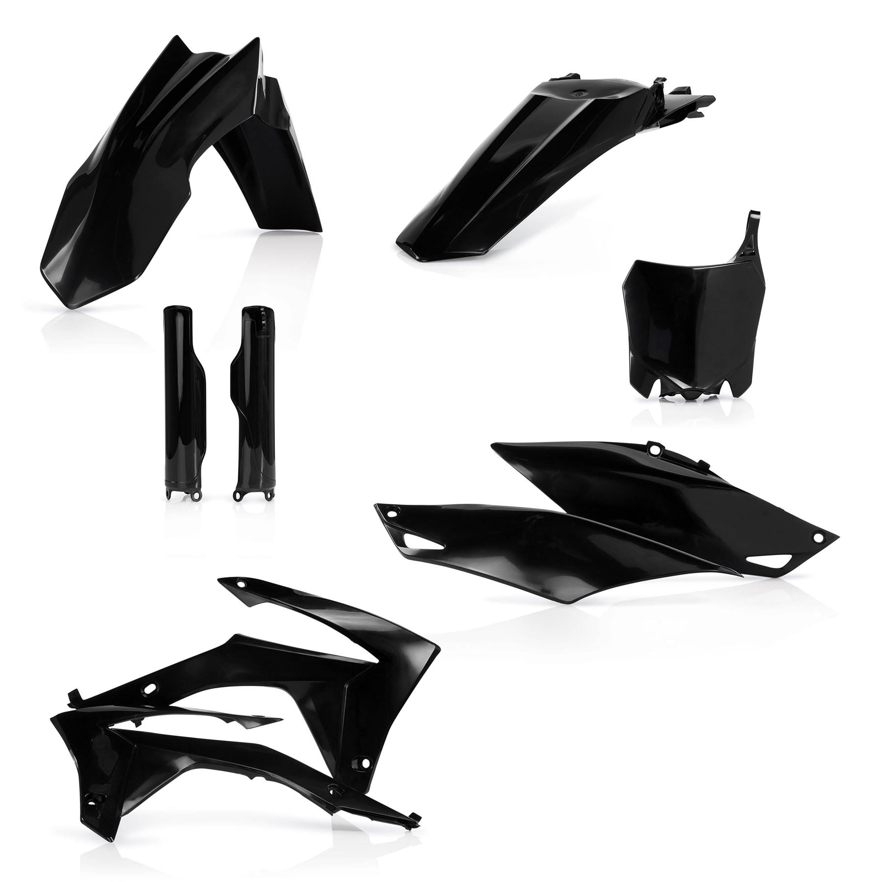 Acerbis Full Plastic Kit Black For Honda CRF 250R 2014-2017